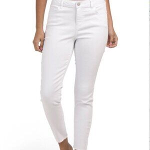 D. Jeans - White Recycled Twill High Waist Ankle Pants
